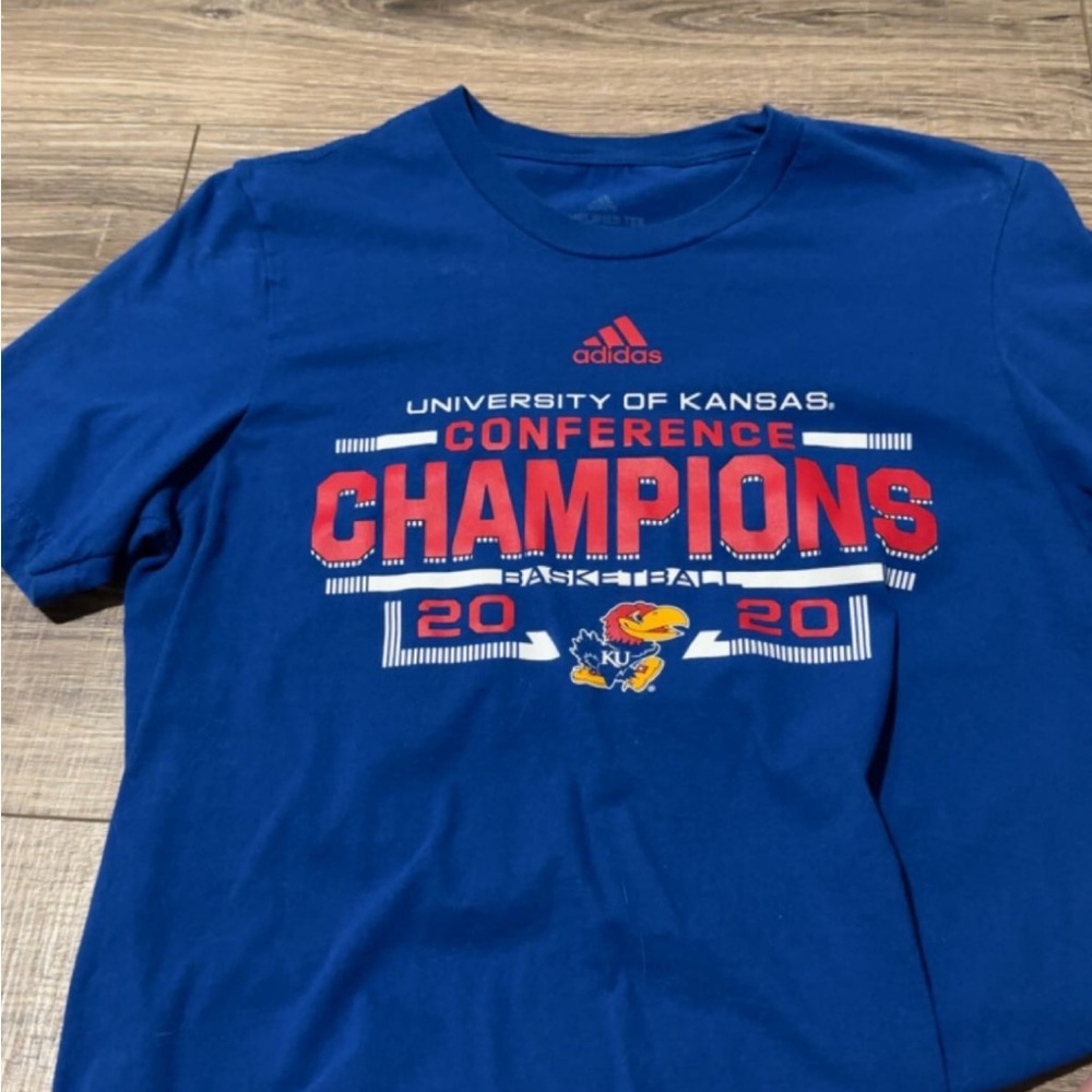 Adidas KU basketball t shirt